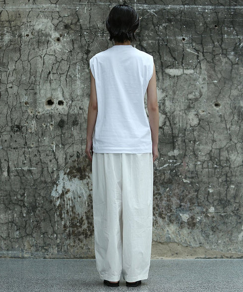 Gathered Round Neck Top